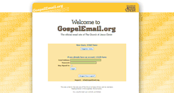 Desktop Screenshot of gospelemail.org