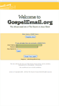 Mobile Screenshot of gospelemail.org